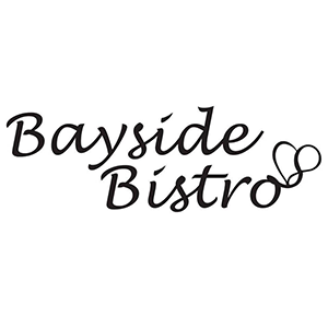 Cursive script that reads Bayside Bistro